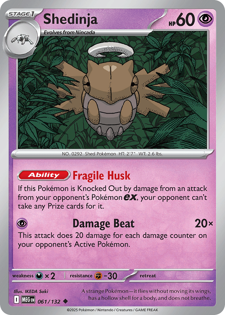 Shedinja (Mega Evolution) #61 card art