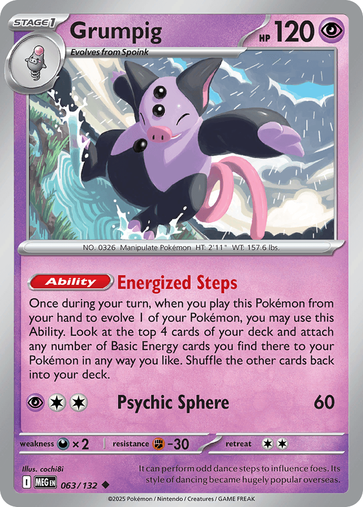 Grumpig (Mega Evolution) #63 card art