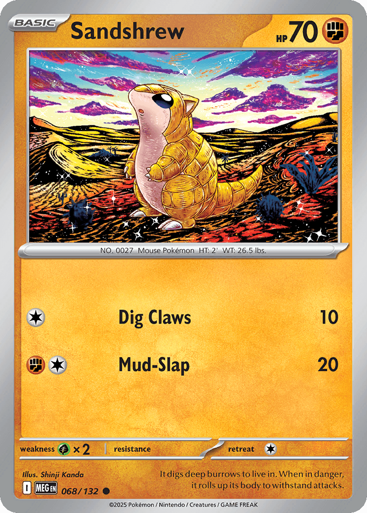 Sandshrew (Mega Evolution) #68 card art
