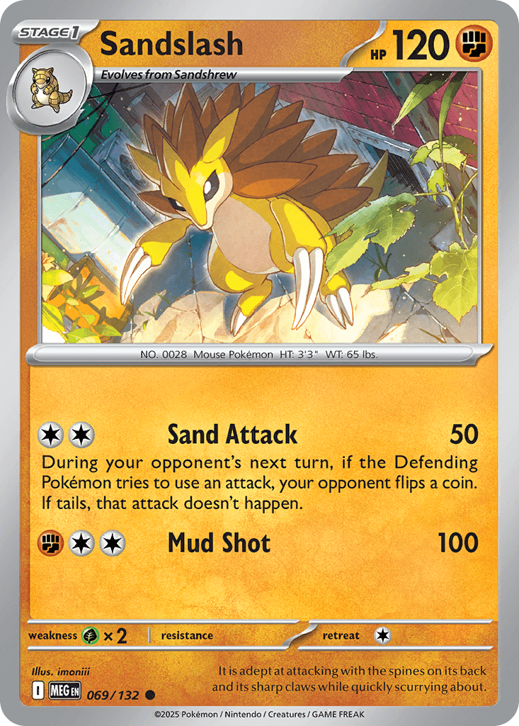 Sandslash (Mega Evolution) #69 card art