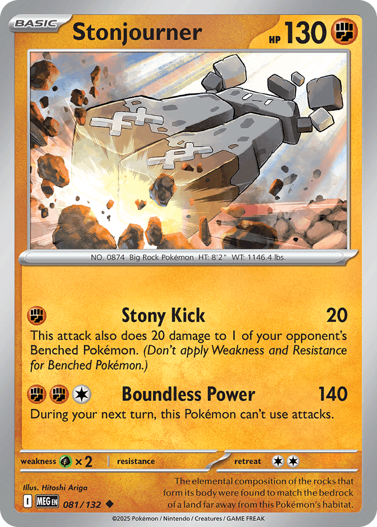 Stonjourner (Mega Evolution) #81 card art