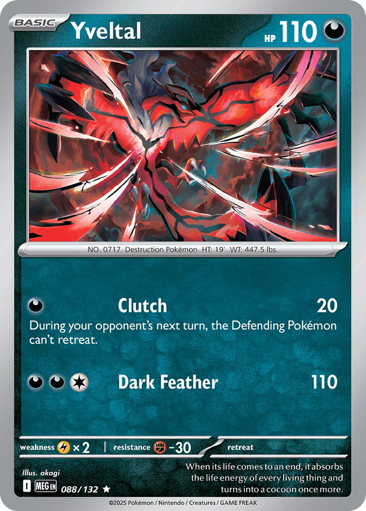 Yveltal (Mega Evolution) #88 card art