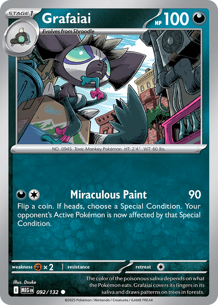 Grafaiai (Mega Evolution) #92 card art