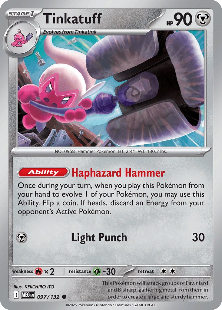 Tinkatuff (Mega Evolution) #97 card art