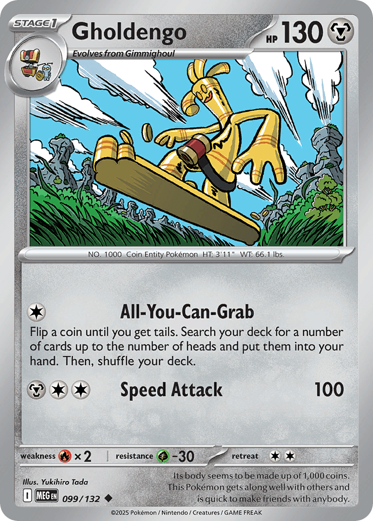 Gholdengo (Mega Evolution) #99 card art