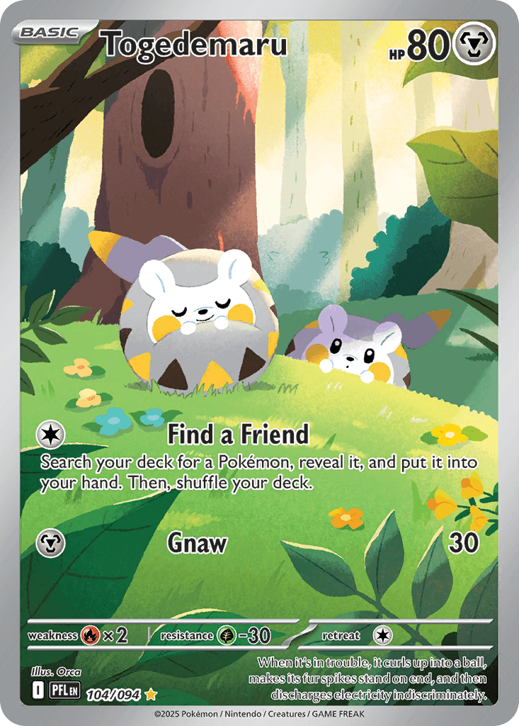 Togedemaru (Phantasmal Flames) #104 card art