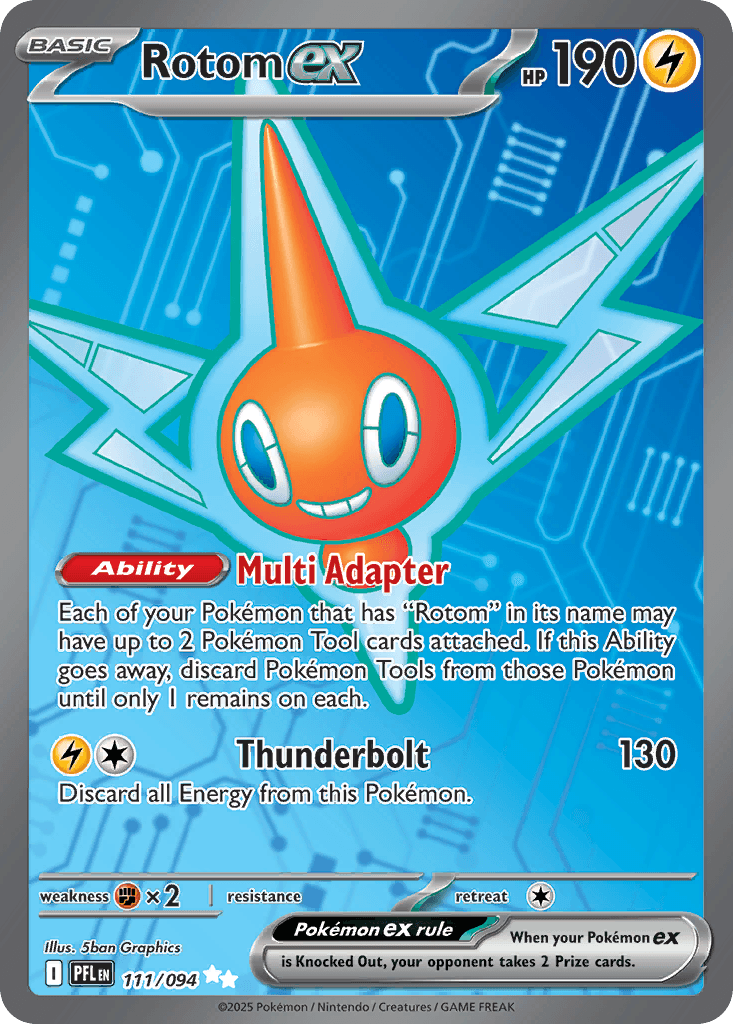 Rotom ex (Phantasmal Flames) #111 card art