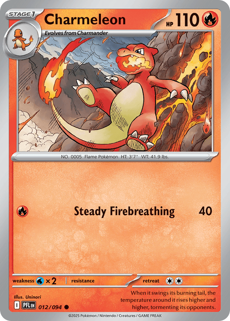Charmeleon (Phantasmal Flames) #12 card art