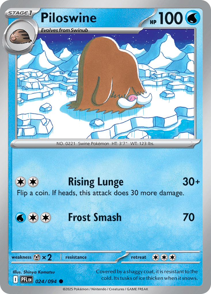 Piloswine (Phantasmal Flames) #24 card art