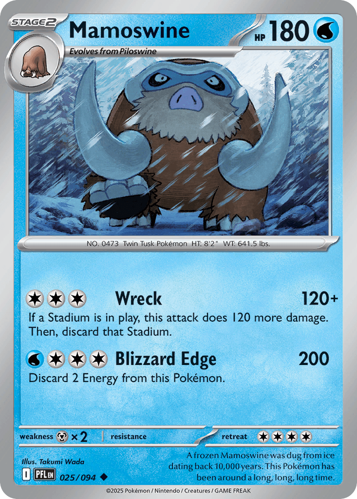 Mamoswine (Phantasmal Flames) #25 card art