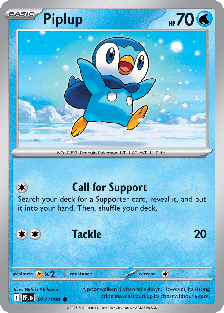 Piplup (Phantasmal Flames) #27 card art