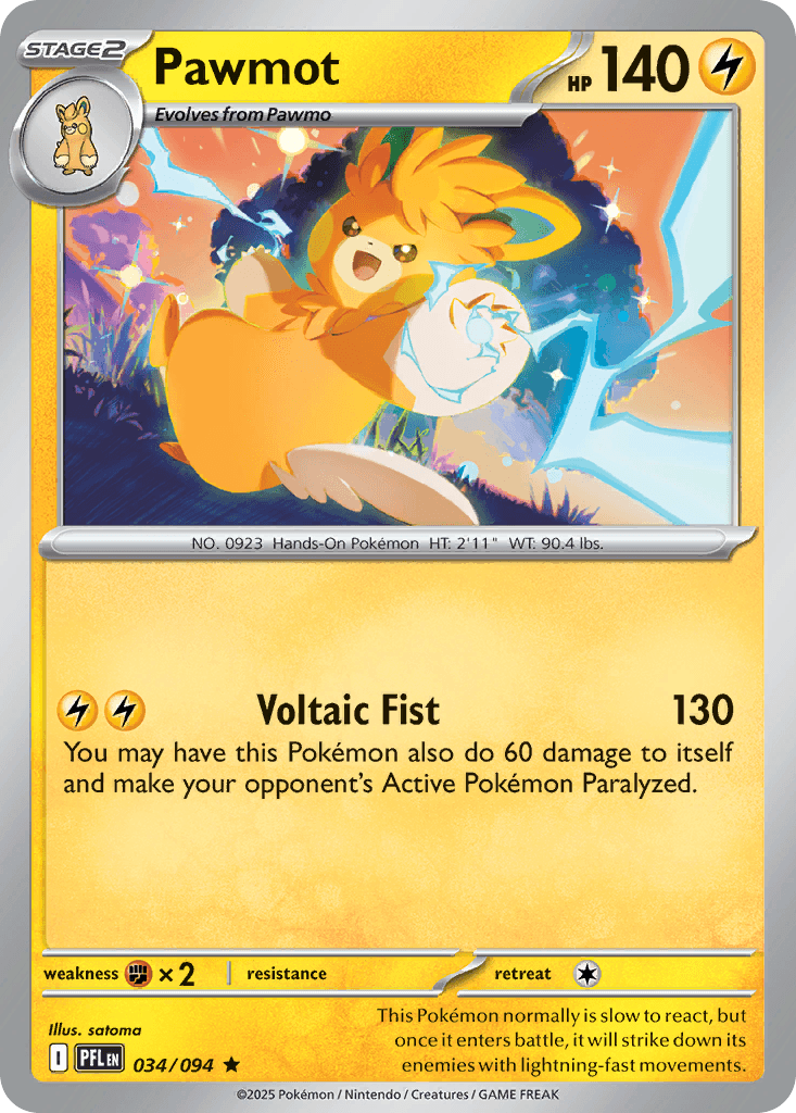 Pawmot (Phantasmal Flames) #34 card art