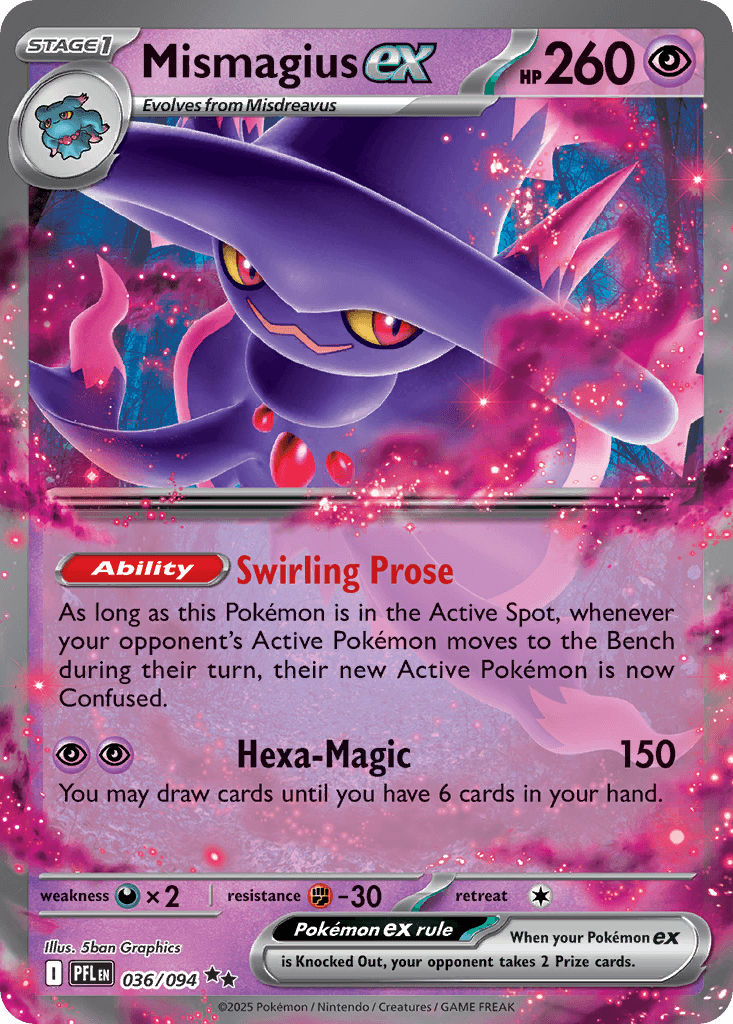 Mismagius ex (Phantasmal Flames) #36 card art