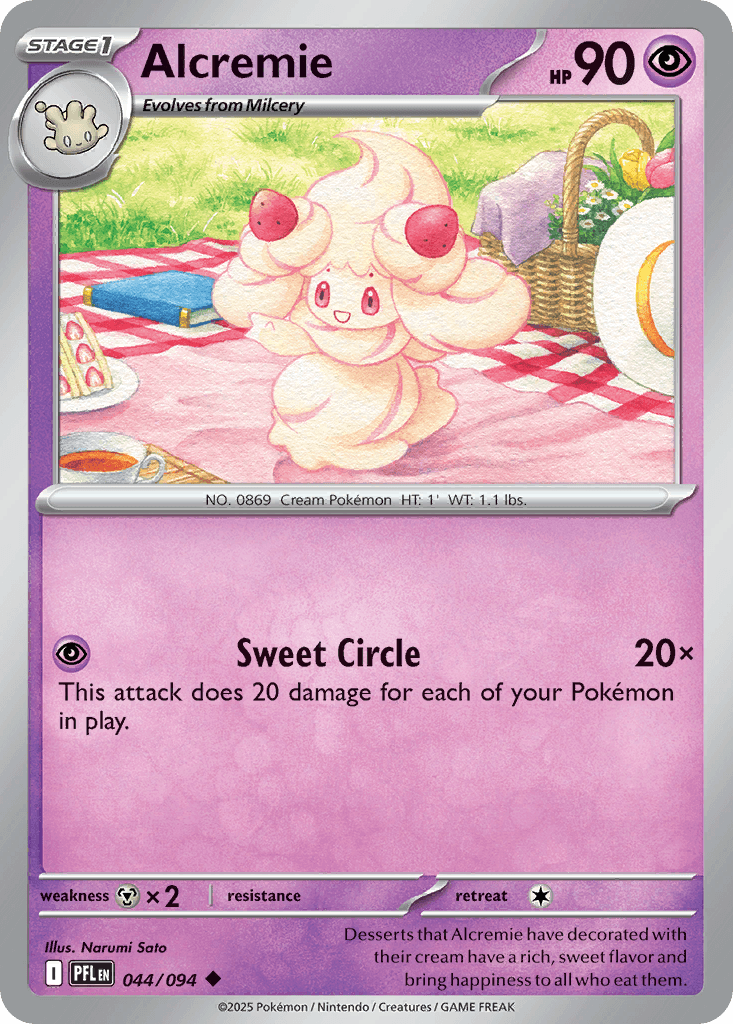 Alcremie (Phantasmal Flames) #44 card art