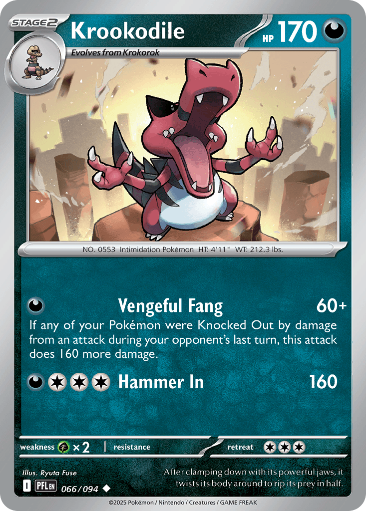 Krookodile (Phantasmal Flames) #66 card art
