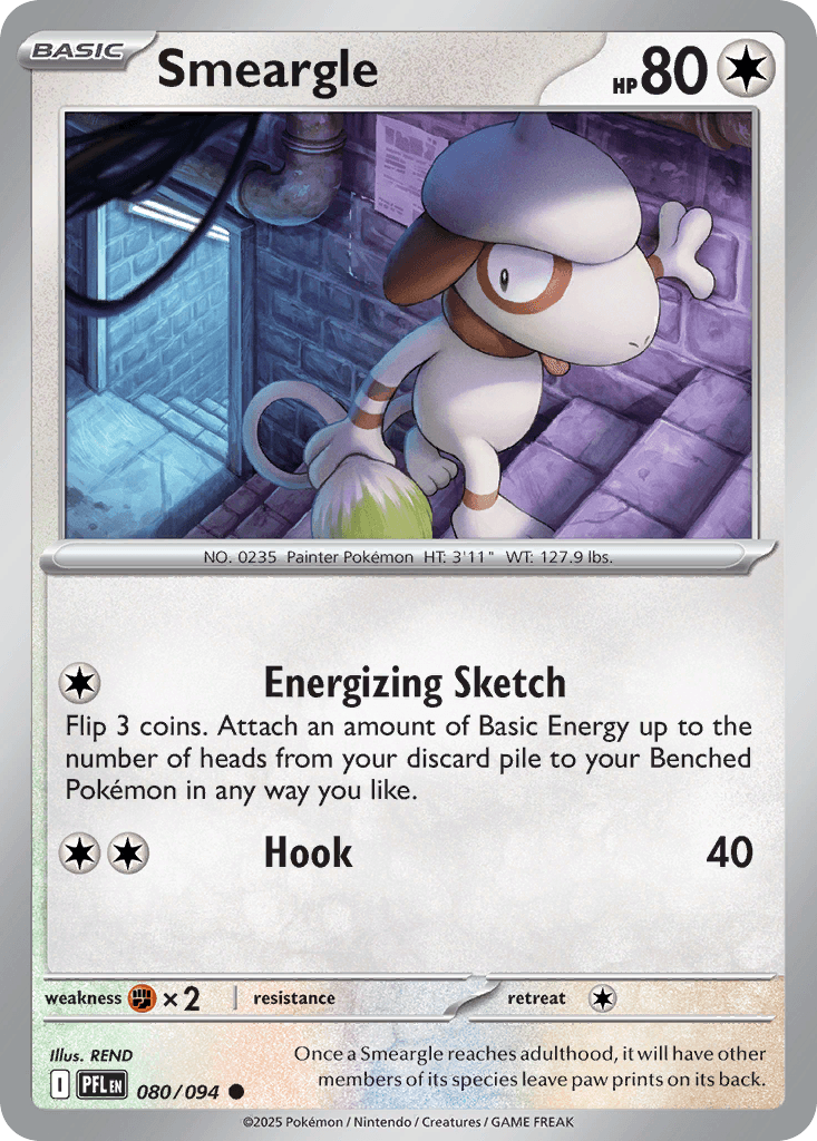 Smeargle (Phantasmal Flames) #80 card art