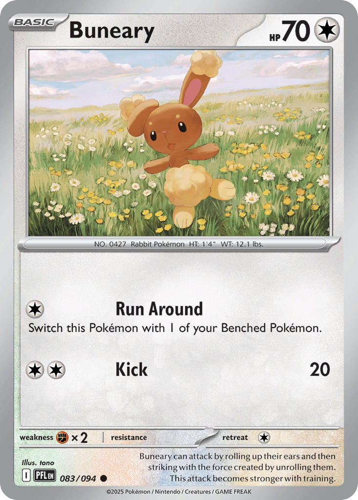 Buneary (Phantasmal Flames) #83 card art