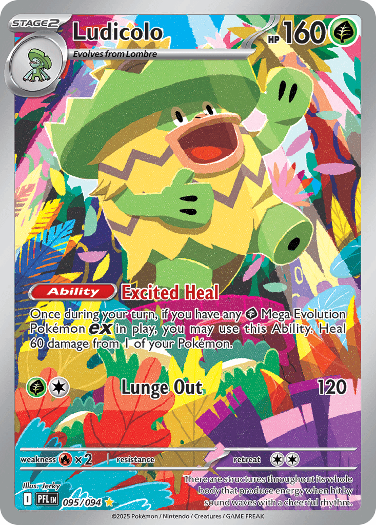 Ludicolo (Phantasmal Flames) #95 card art