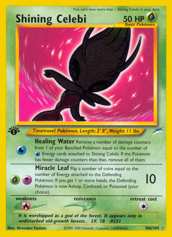 Shining Celebi (Neo Destiny) #106 card art