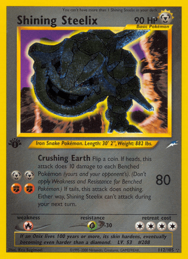 Shining Steelix (Neo Destiny) #112 card art