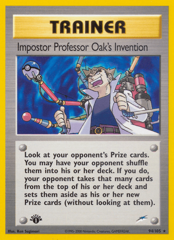 Impostor Professor Oak's Invention (Neo Destiny) #94 card art
