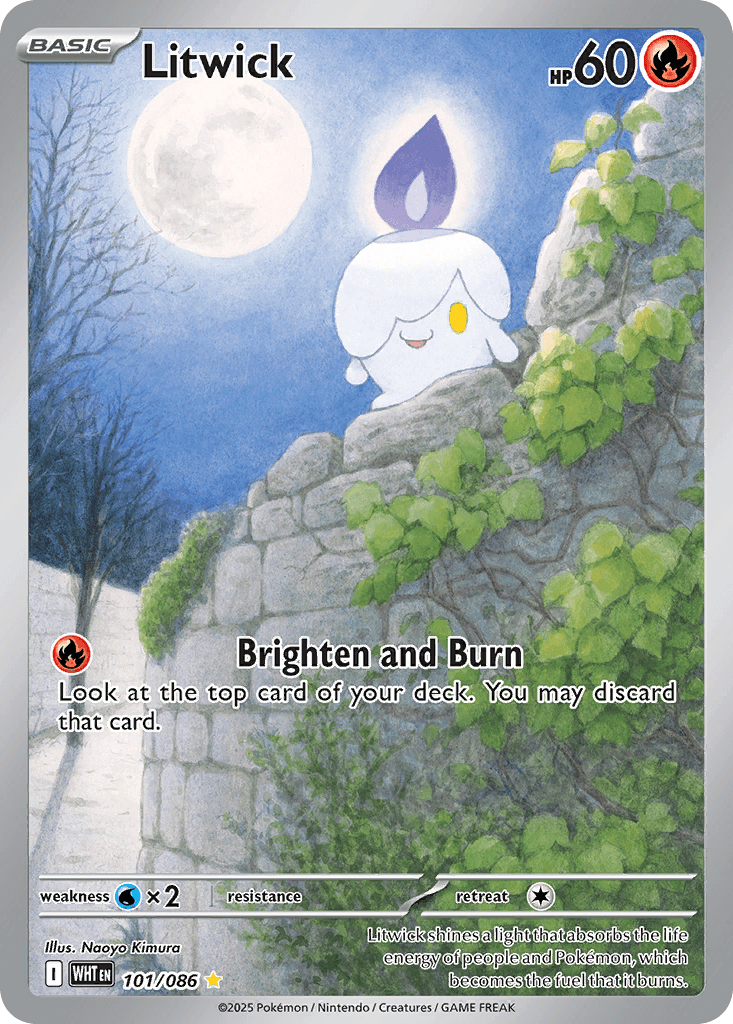 Litwick (White Flare) #101 card art