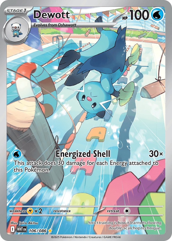 Dewott (White Flare) #106 card art