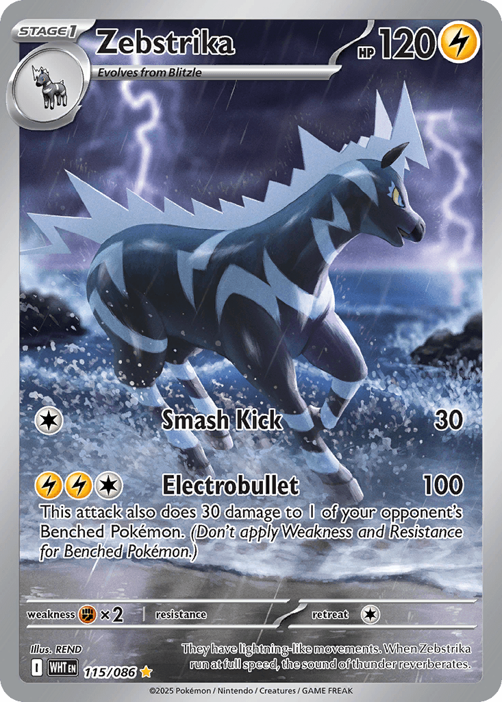 Zebstrika (White Flare) #115 card art