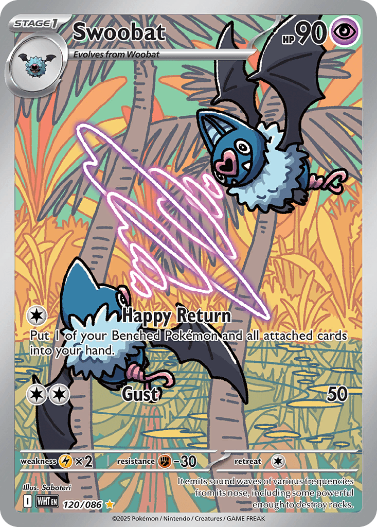 Swoobat (White Flare) #120 card art