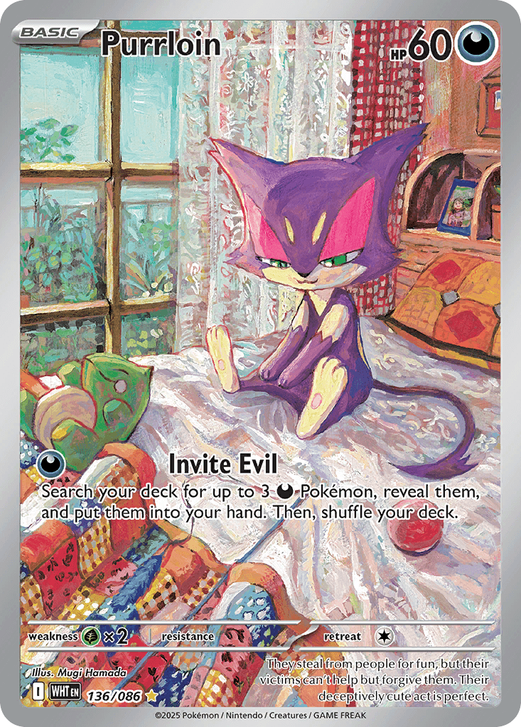 Purrloin (White Flare) #136 card art