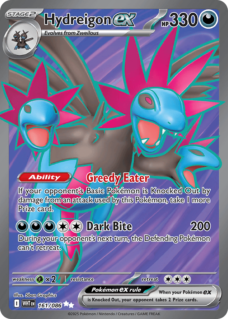 Hydreigon ex (White Flare) #161 card art