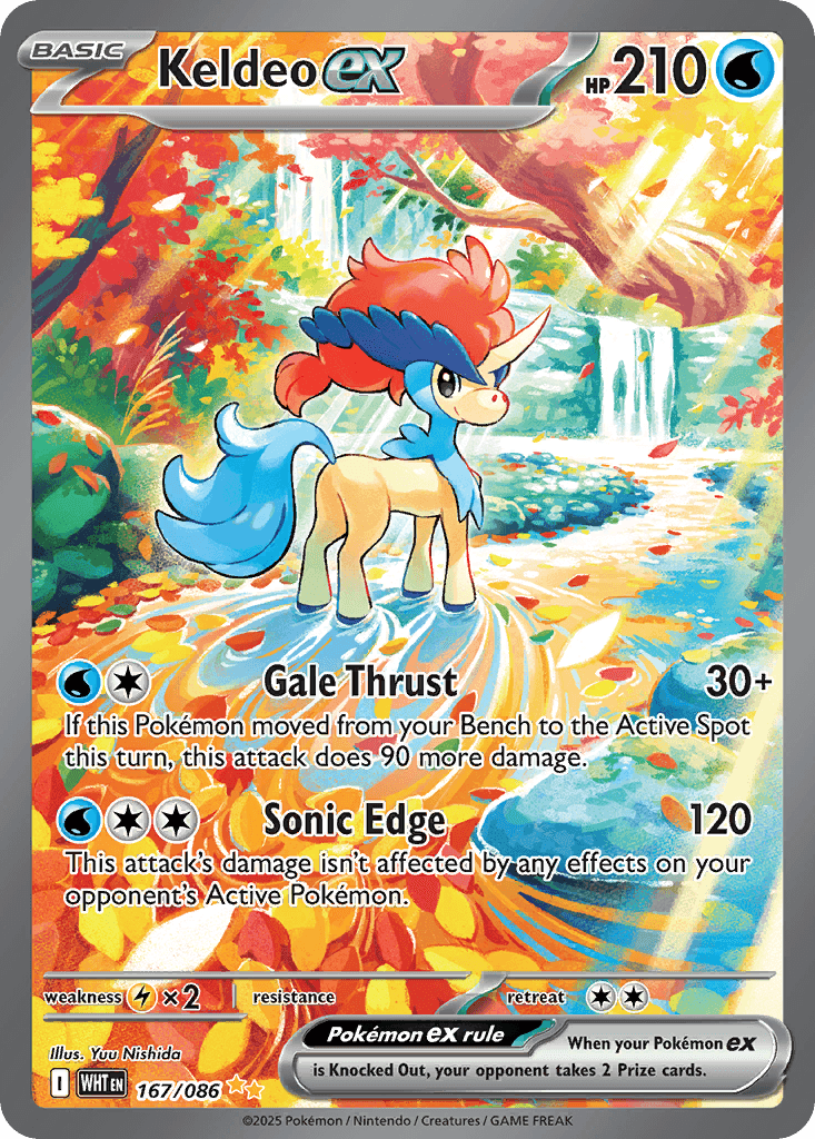 Keldeo ex (White Flare) #167 card art