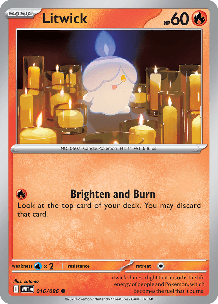 Litwick (White Flare) #16 card art