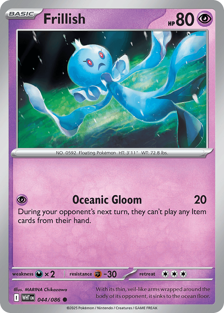 Frillish (White Flare) #44 card art
