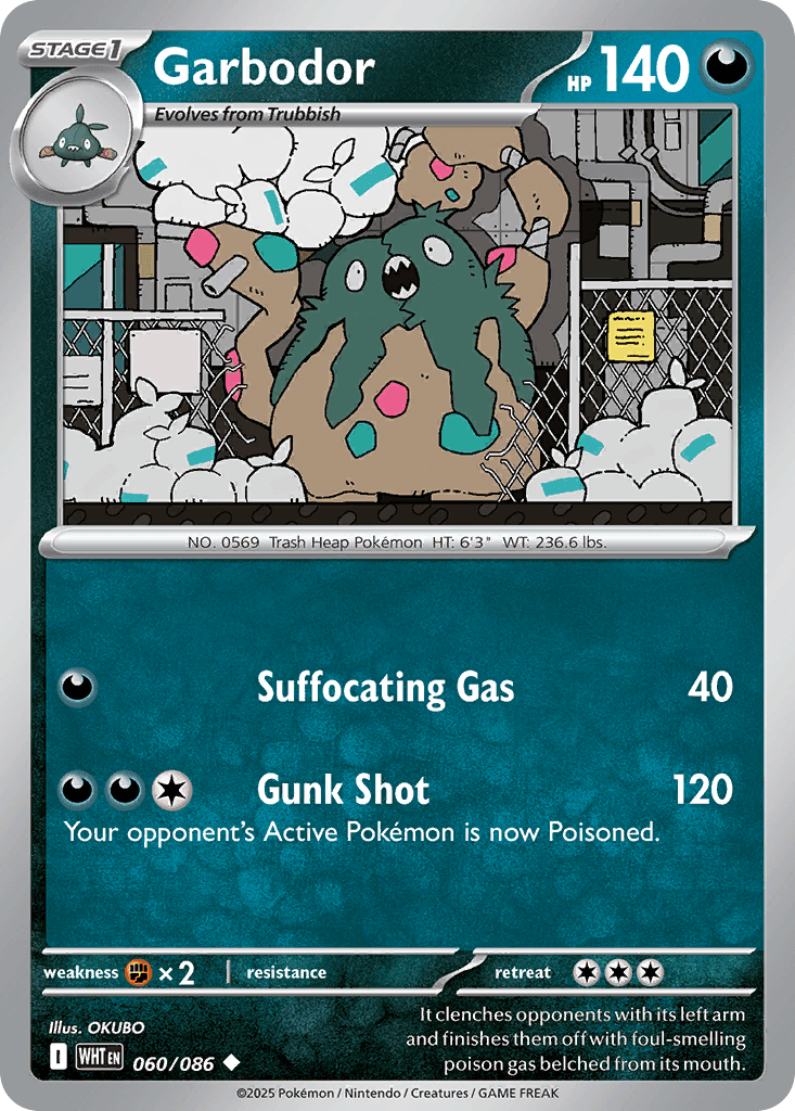 Garbodor (White Flare) #60 card art