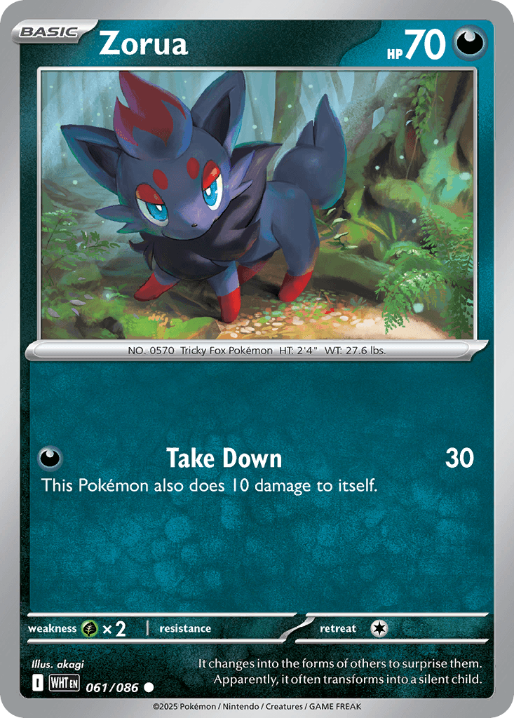 Zorua (White Flare) #61 card art