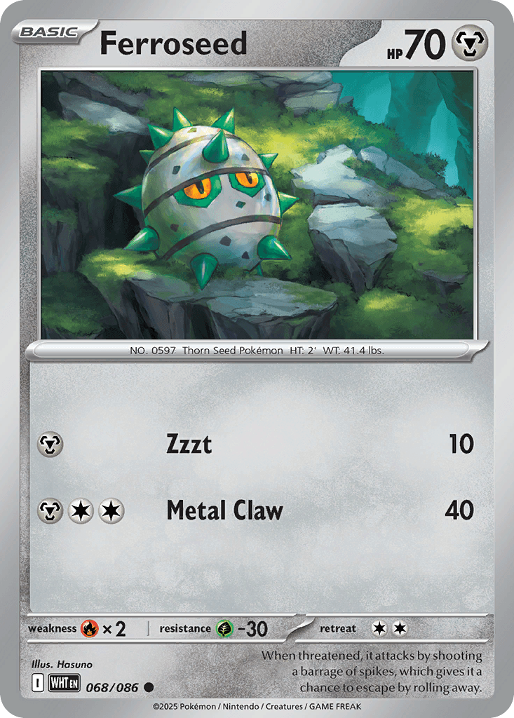 Ferroseed (White Flare) #68 card art