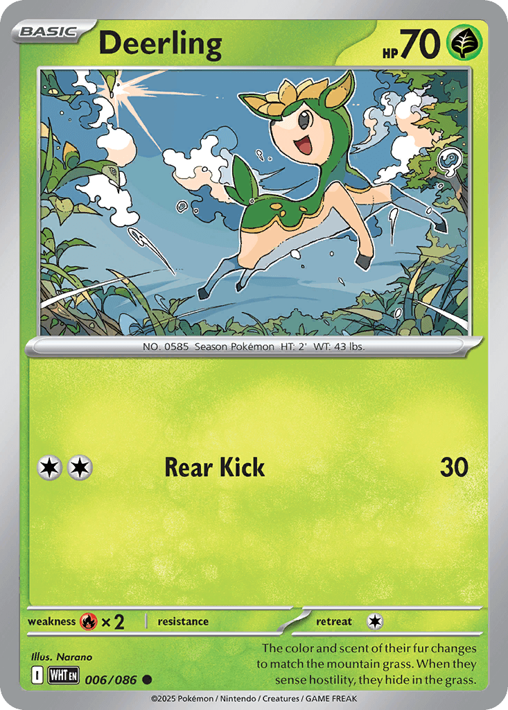 Deerling (White Flare) #6 card art