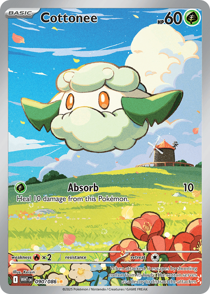 Cottonee (White Flare) #90 card art