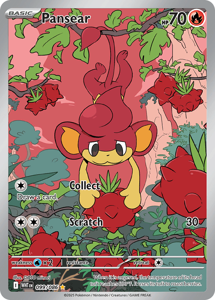 Pansear (White Flare) #99 card art
