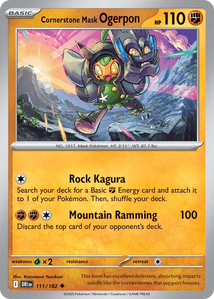 Cornerstone Mask Ogerpon (Destined Rivals) #111 card art