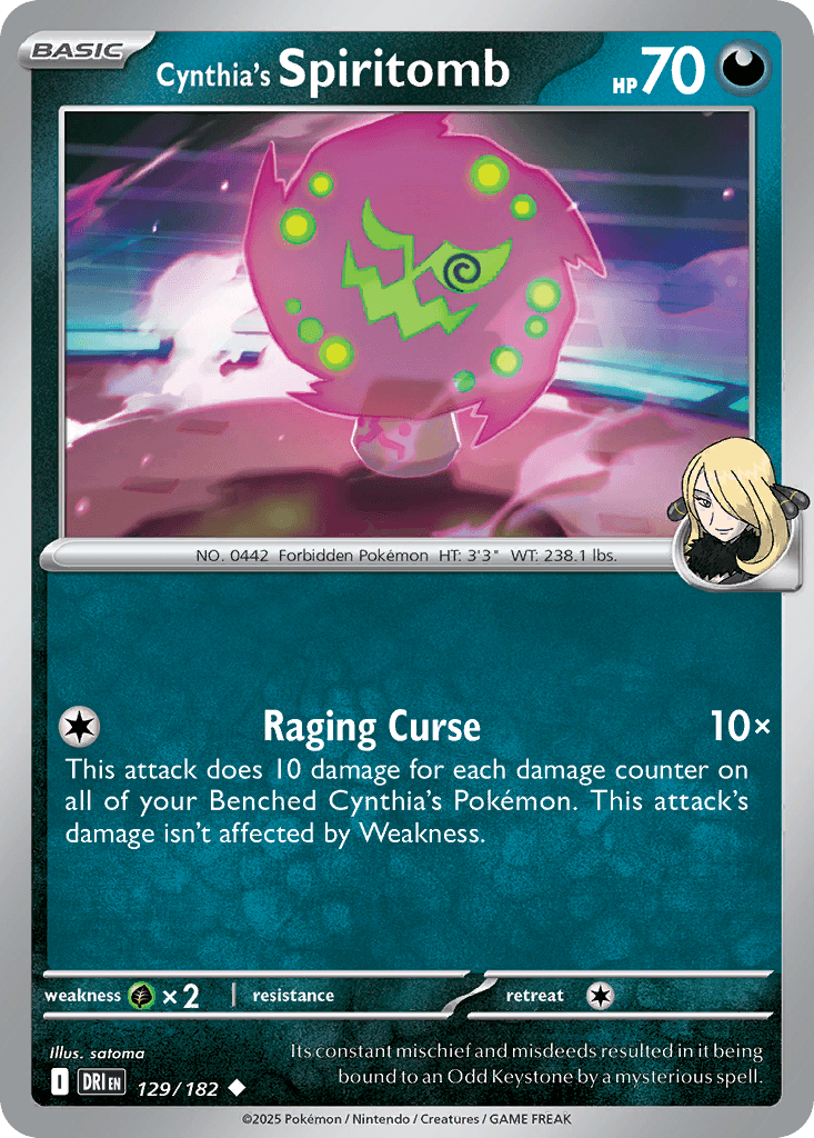 Cynthia's Spiritomb (Destined Rivals) #129 card art