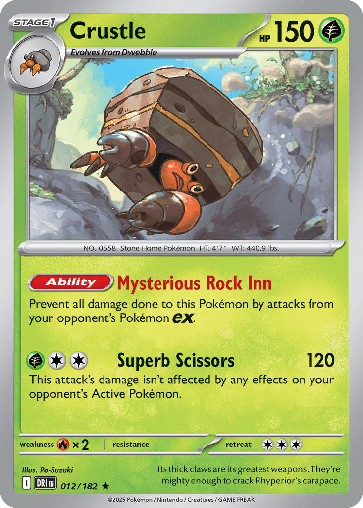 Crustle (Destined Rivals) #12 card art
