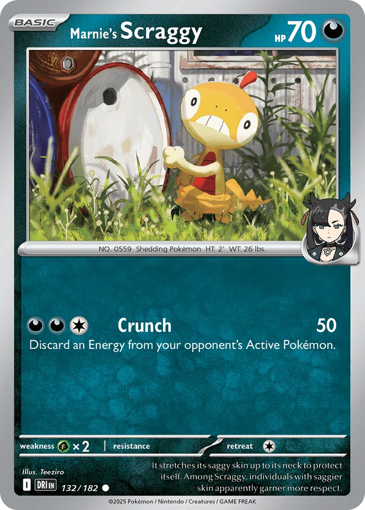 Marnie's Scraggy (Destined Rivals) #132 card art