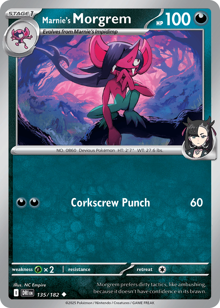 Marnie's Morgrem (Destined Rivals) #135 card art