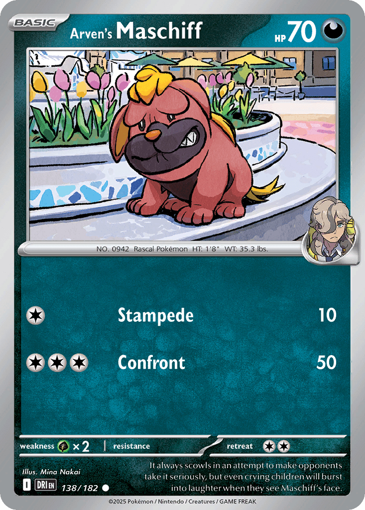 Arven's Maschiff (Destined Rivals) #138 card art