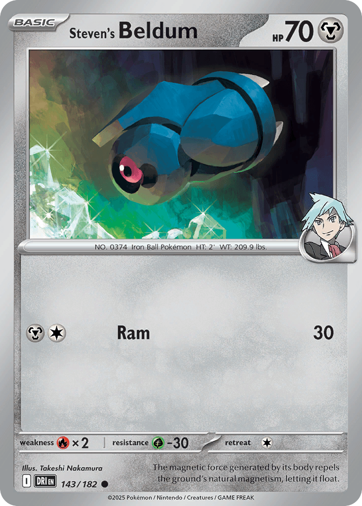 Steven's Beldum (Destined Rivals) #143 card art