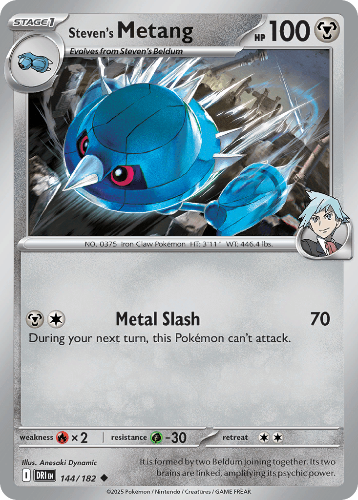 Steven's Metang (Destined Rivals) #144 card art