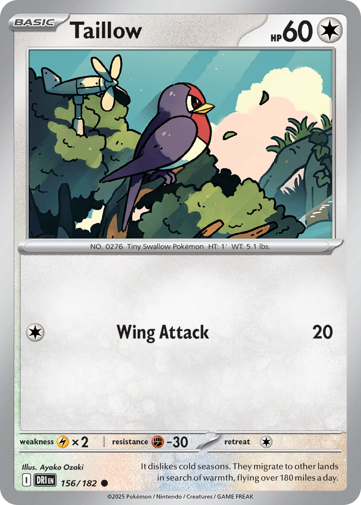 Taillow (Destined Rivals) #156 card art