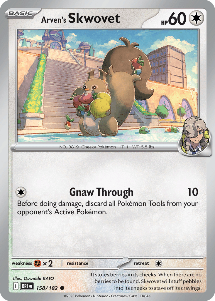 Arven's Skwovet (Destined Rivals) #158 card art